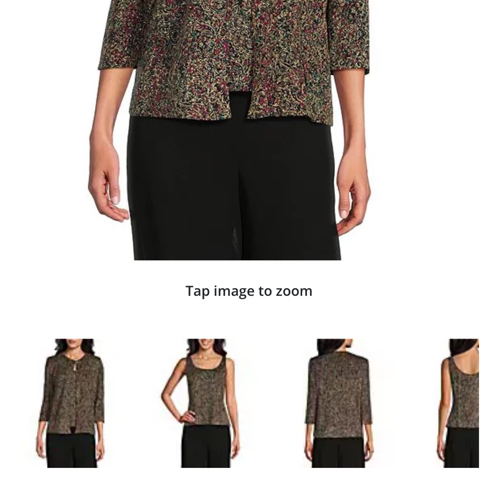Alex Evenings Multicolor Blouse Two Pieces